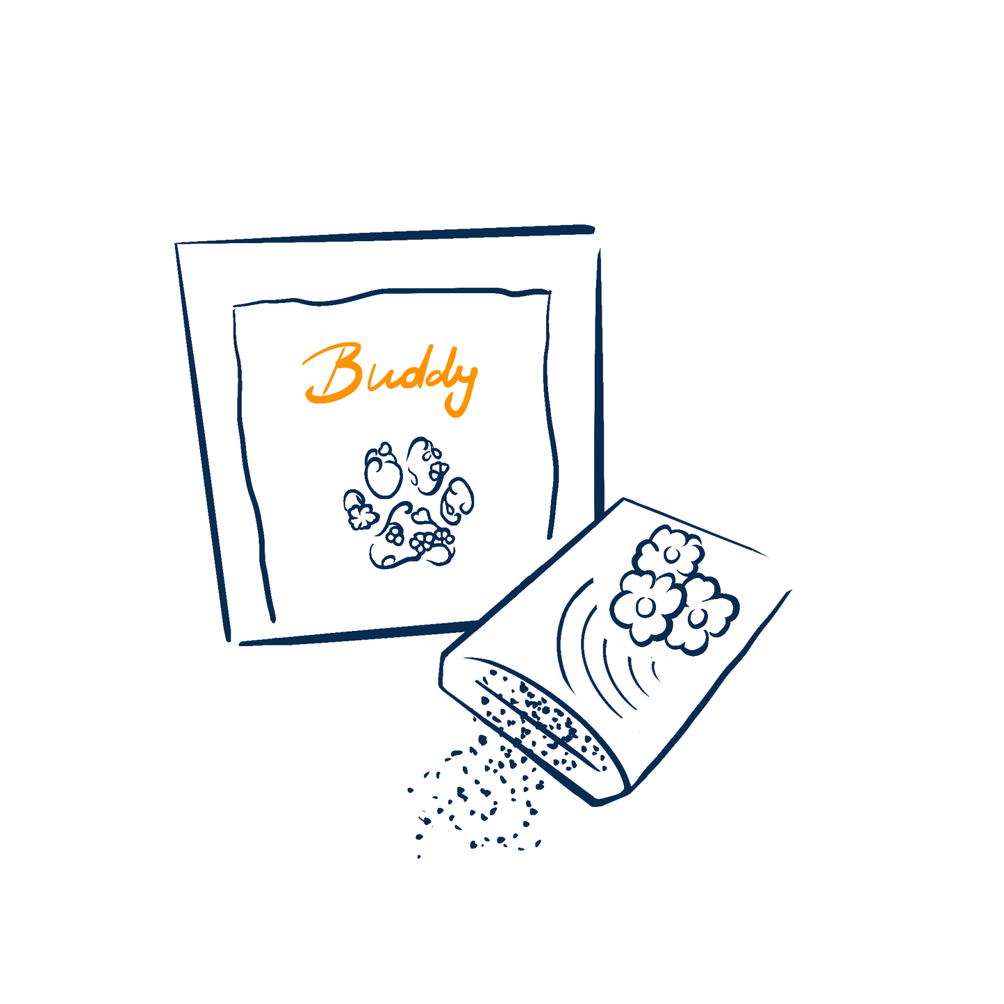 a pack of wildflower seeds for a rainbow meadow