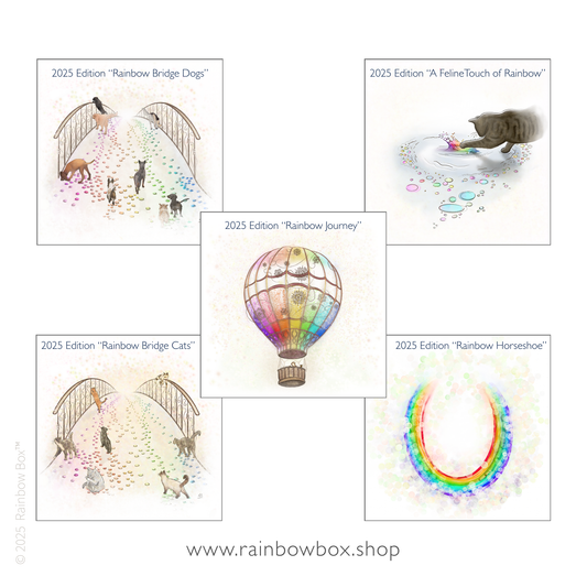 Premium Rainbow Bridge Card Sample Pack with custom logo