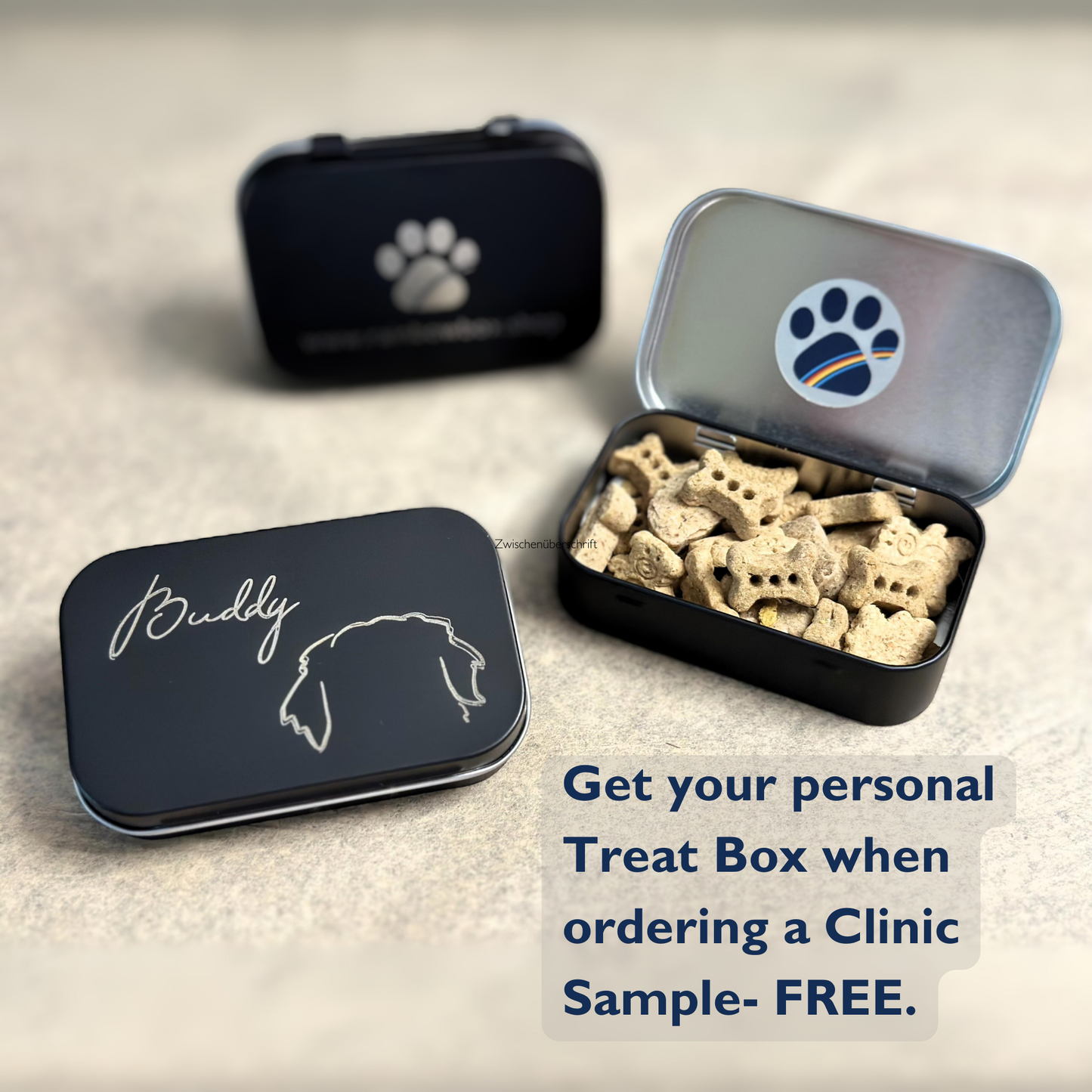 Rainbow Box Clinic Sample (incl. FREE engraved treat box)